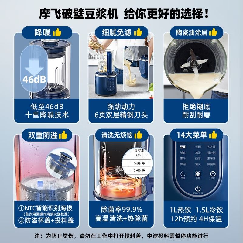 多功能破壁料理机MR8201