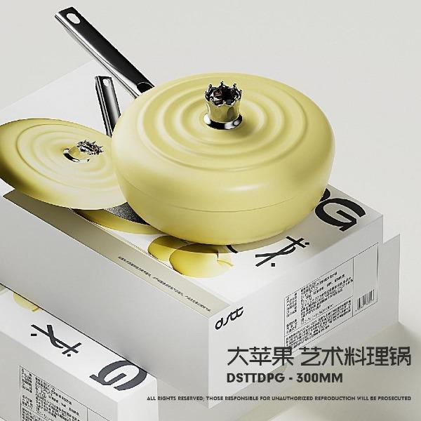 都市太太大苹果艺术料理深型炒锅