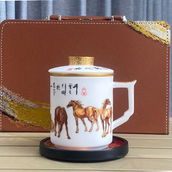 素烧马到成功办茶水分离杯