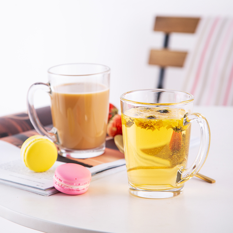 乐美雅清晨钢化玻璃把杯2只装G2370
