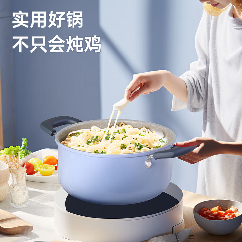 炊大皇匠紫系列麦饭石汤锅JZ22TG