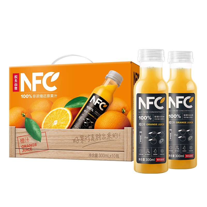农夫山泉NFC橙汁300ml*10瓶