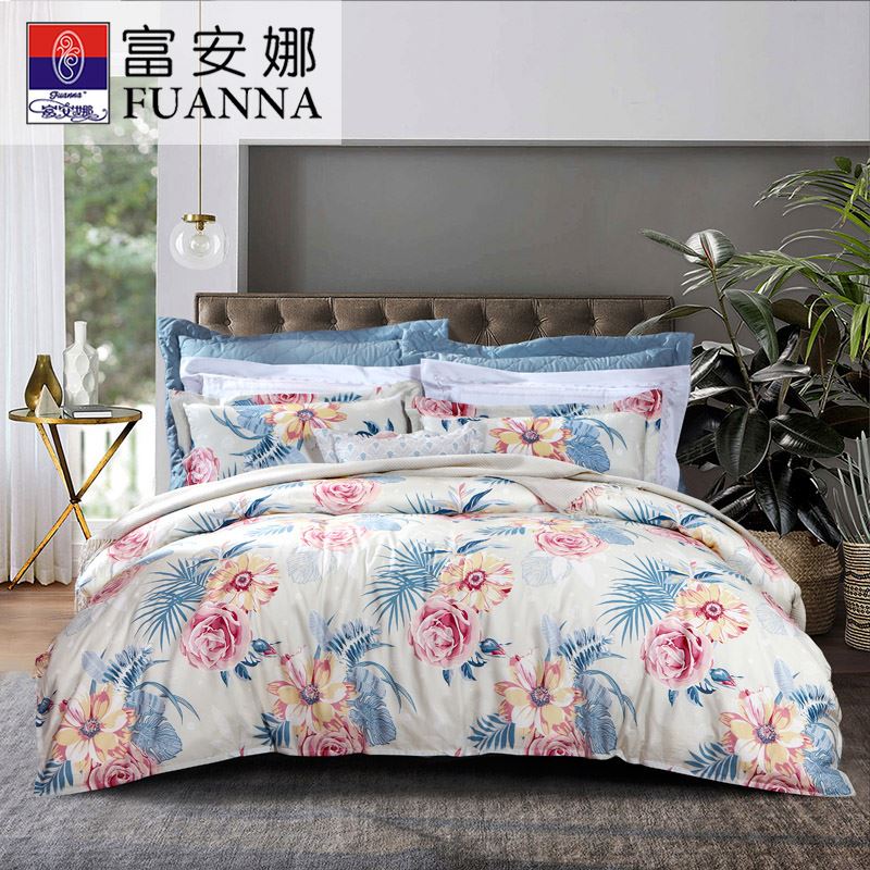 富安娜磨毛四件套-田园牧歌