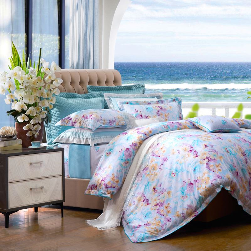 富安娜纯棉四件套-水墨淡彩