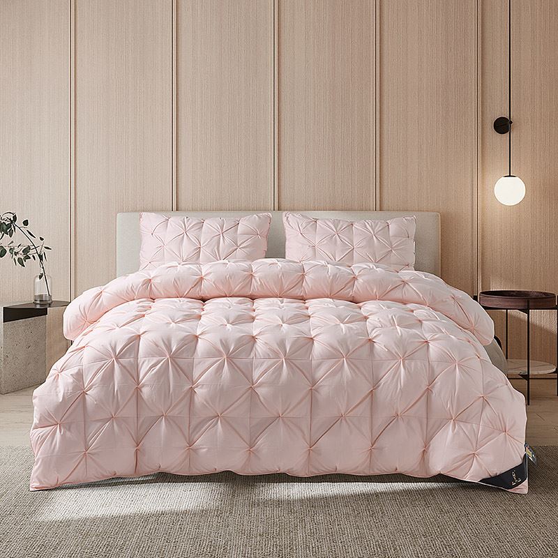 啄木鸟超柔静音纽花羽绒被