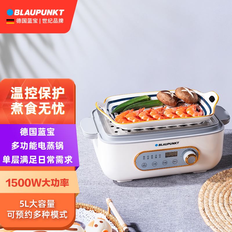 蓝宝·单层多功能电蒸锅