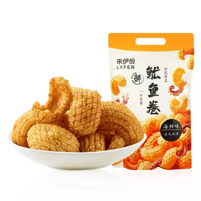 来伊份鱿鱼卷188g*2包