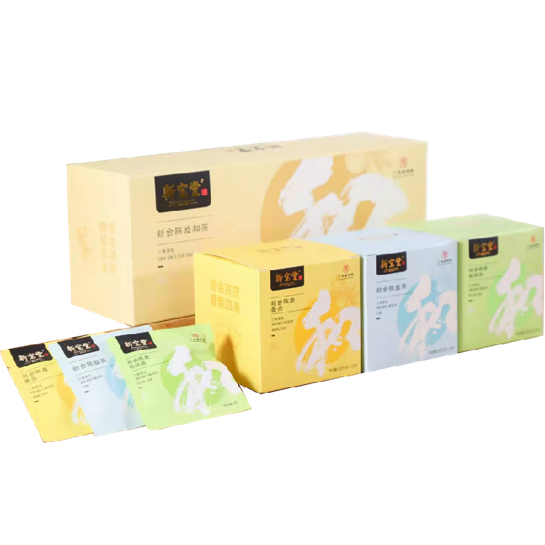新宝堂新会陈皮茶袋-陈皮和茶礼盒