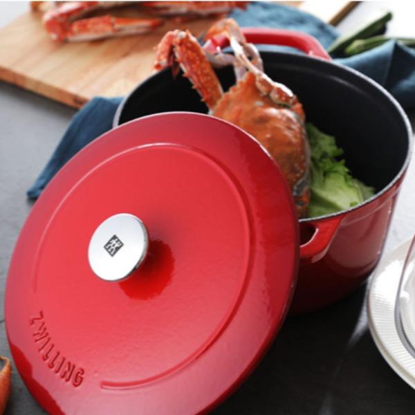 双立人圆形炖锅24cm（红色）