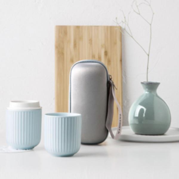 多样屋蓝颜旅行茶杯套组