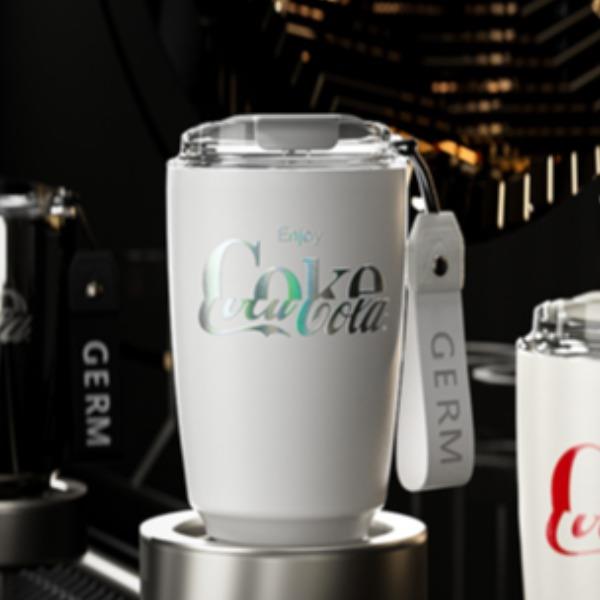 可口可乐联名款摩卡保温杯（琉璃白）