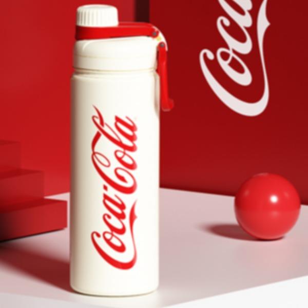 格沵可口可乐联名款运动水壶（白色）
