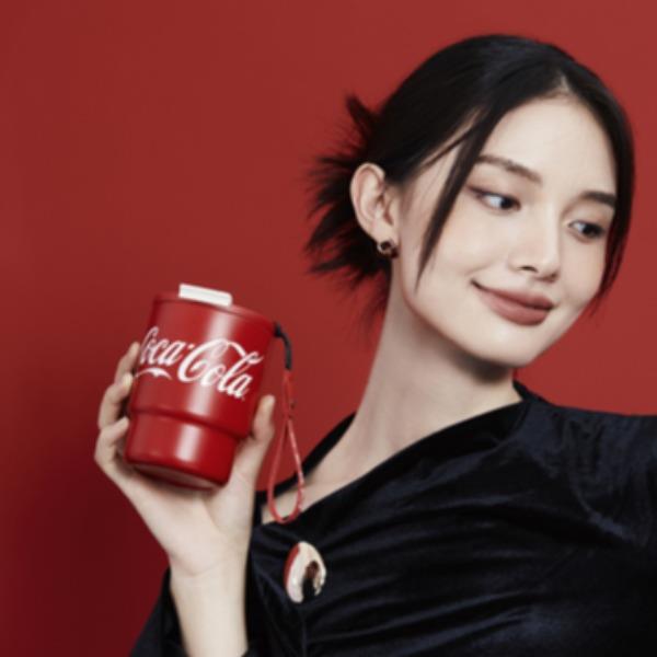 可口可乐联名款竹简保温杯（红）