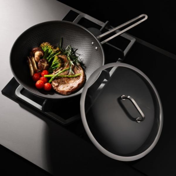 双立人Moment不锈钢蜂巢中式炒锅