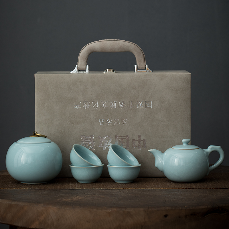 宏裕由曼-汝窑开片旅行套装JHY-CJ-005
