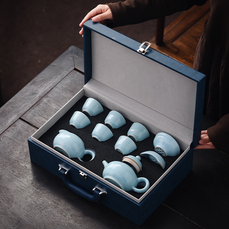 宏裕问鼎-10头汝州窑礼盒套装JHY-CJ-018