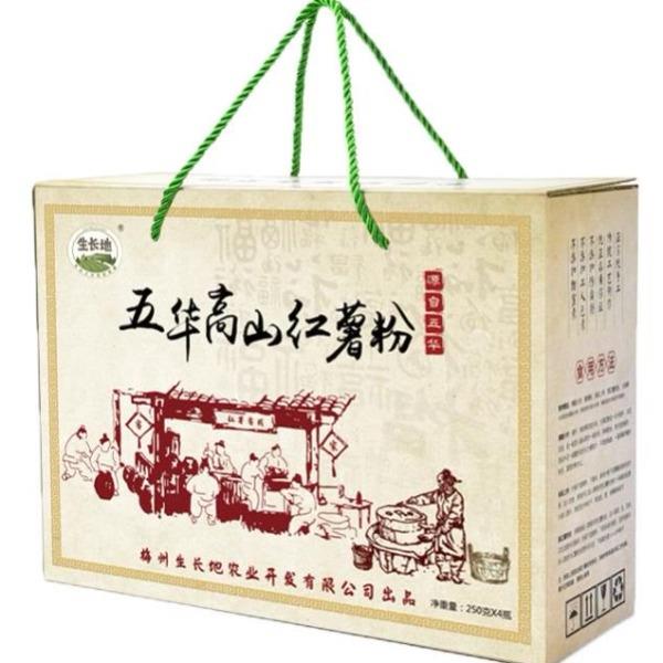 梅州生长地五华高山红薯粉250g*4罐/盒