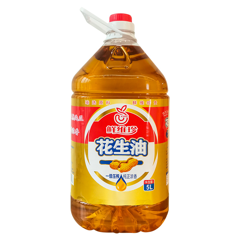 贵州鲜维珍一级压榨花生油5kg