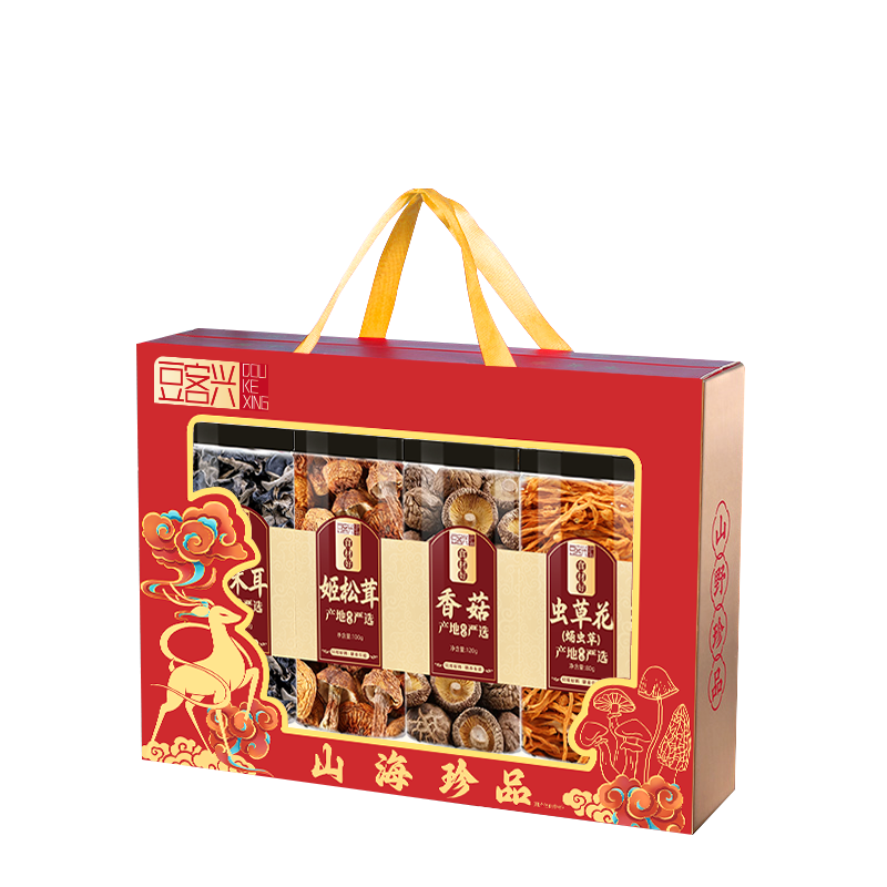湛江豆客兴山海珍品菌菇礼盒410g