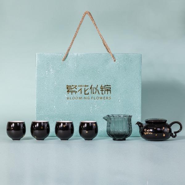 茶汀龙纹鸡蛋杯礼盒装套组