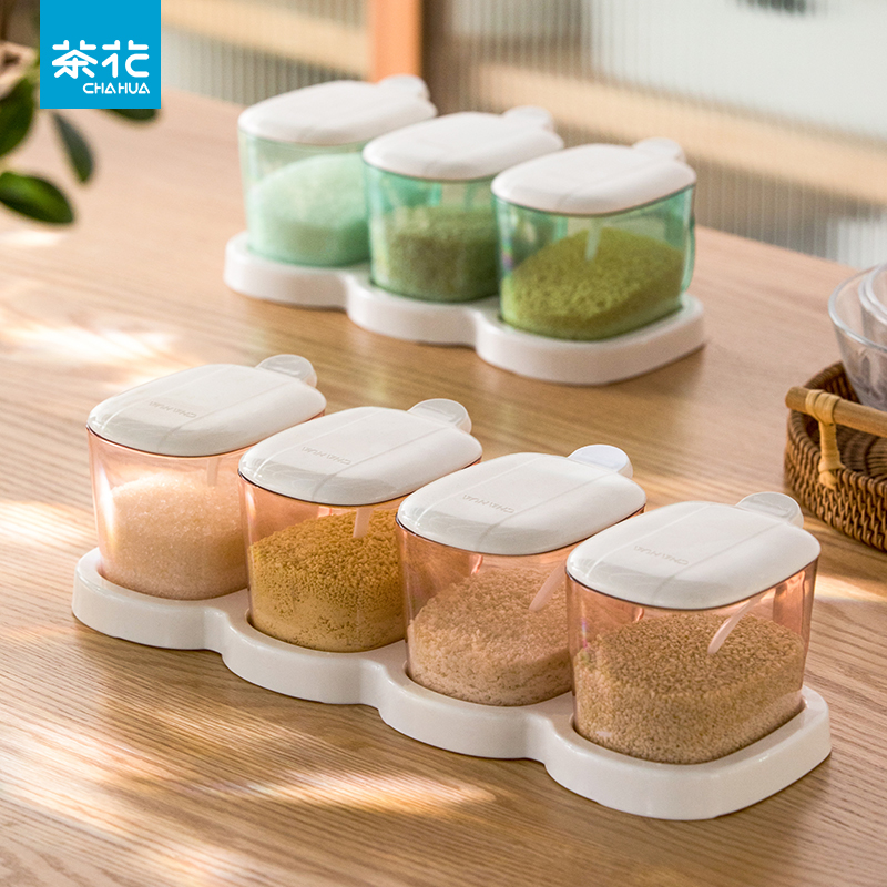 茶花*塑料调味套装4组