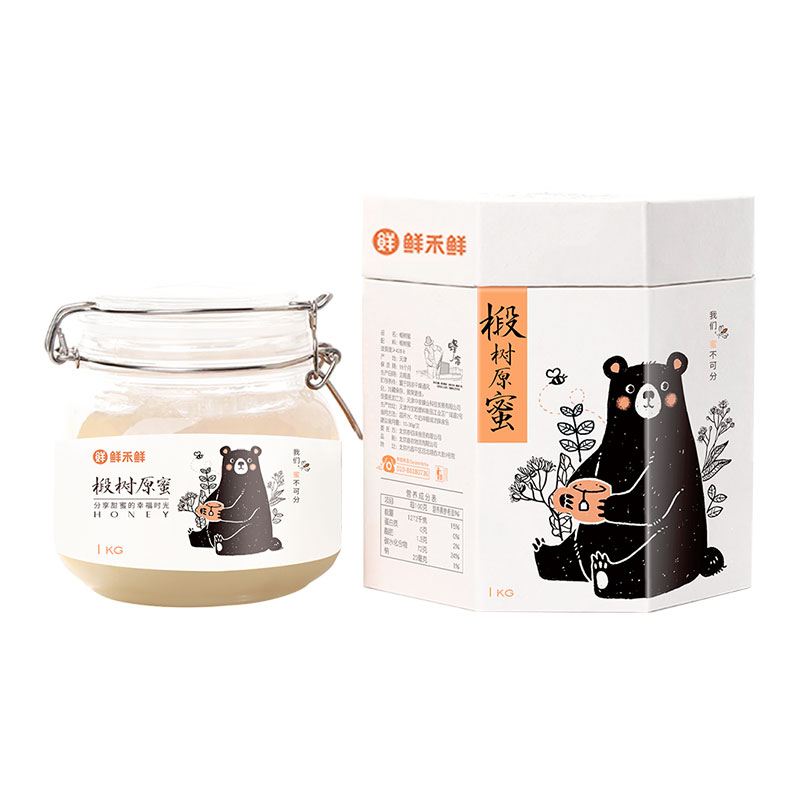 鲜禾鲜椴树蜂蜜单瓶1000g