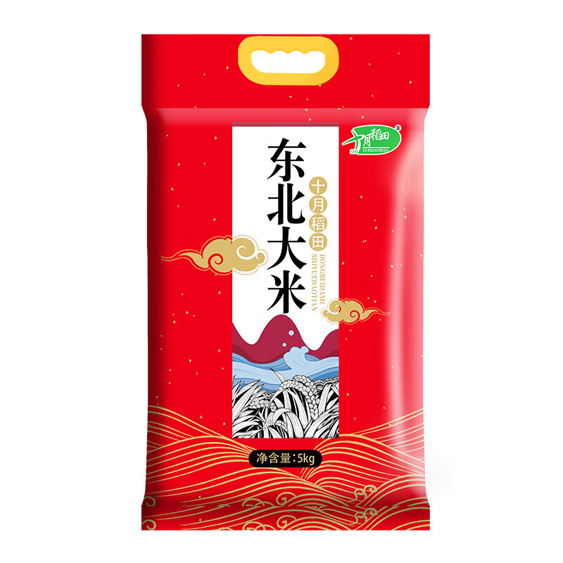 十月稻田5kg东北大米（飘云）