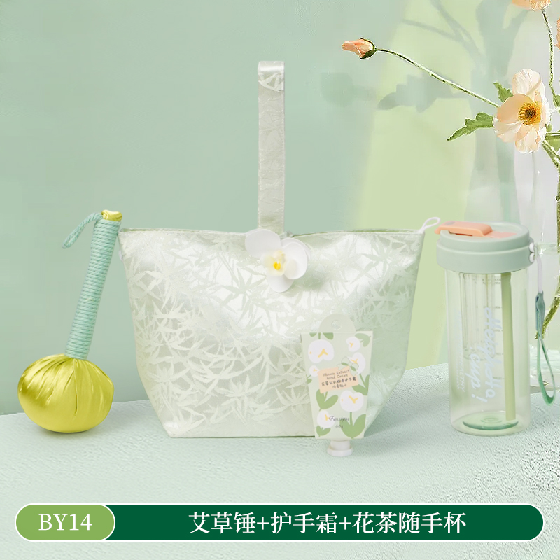 甜蜜点国风手提包风扇夏季清凉按摩捶伴手礼套装BY14
