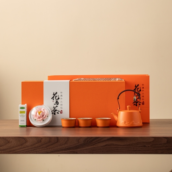 （東悅）花與茶提梁壺茶具瓷花香薰套組HYC-TLH06
