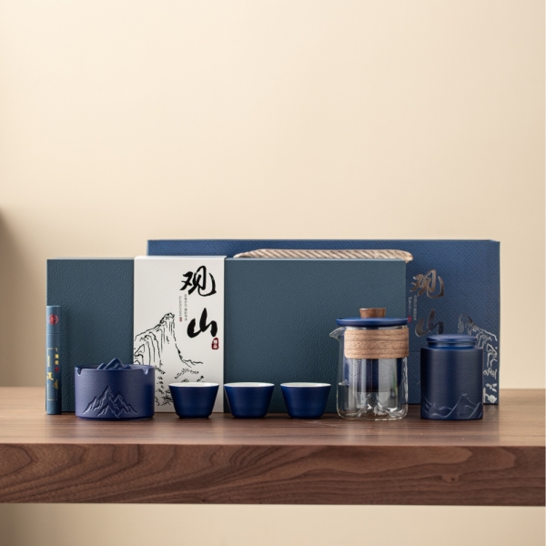 （东悦）国风观山快客杯烟灰缸商务套装GFGS-CFH077