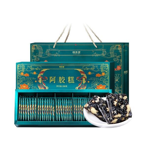 固本堂传统阿胶糕礼盒200g*2（两盒400克）