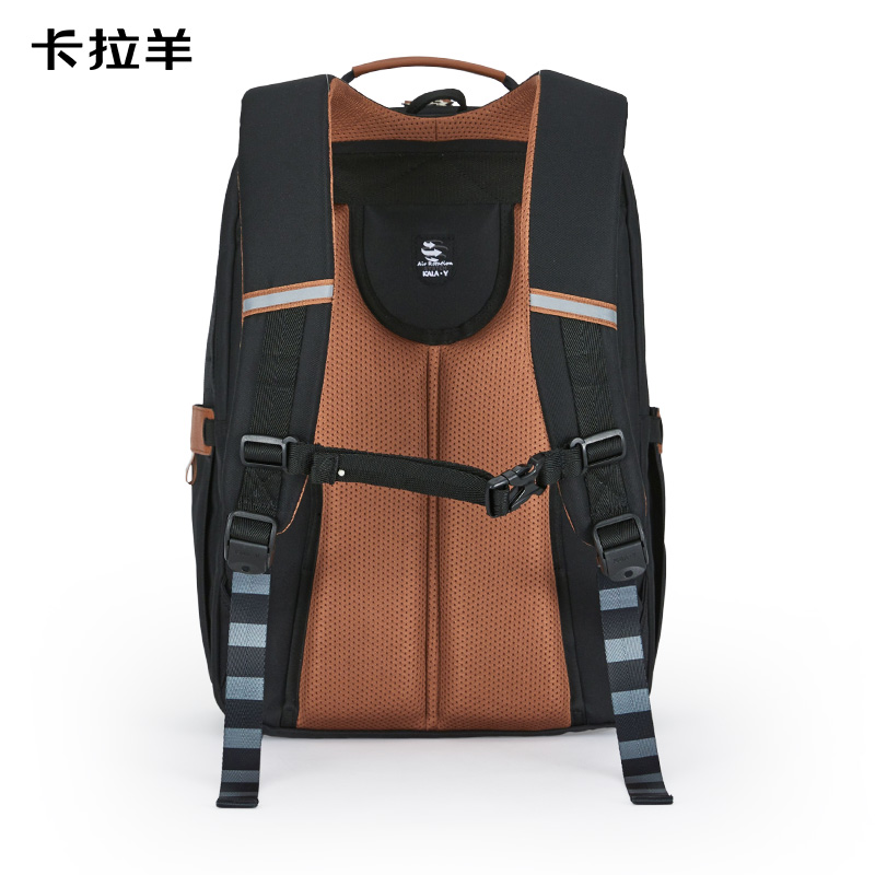 卡拉羊轻便大容量游学包初高中CX5067黑金