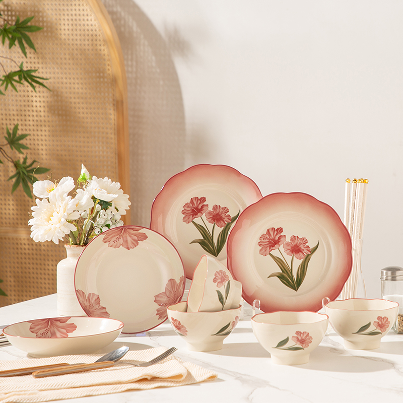 杜邦时光花叙餐具套装12头PCJ-612