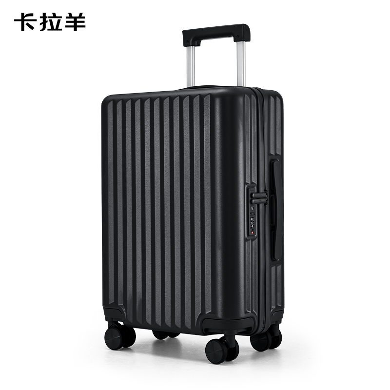 卡拉羊学生旅行箱大容量箱CX8117-20钢琴黑