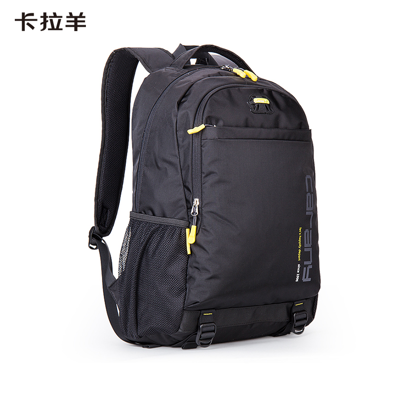 卡拉羊大容量休闲双肩包CX5558黑色