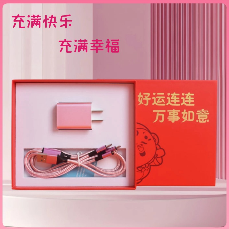 財(cái)滾滾快充插頭快充數(shù)據(jù)線套裝