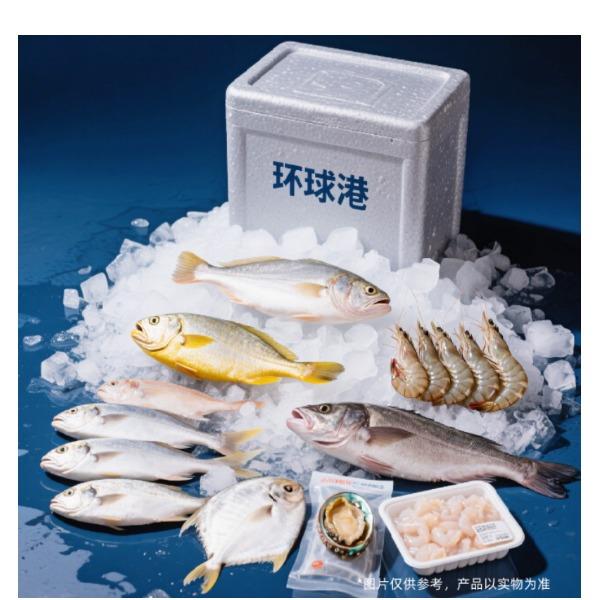 环球港D-C1588型精品鱿鱼花东海大带鱼舟山大鳎鱼
