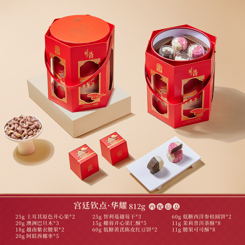 臻味&上新了故宫-812g宫廷钦点华耀中秋礼盒