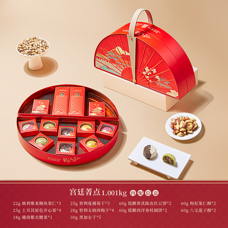 臻味&上新了故宫-1.001kg宫廷菁点中秋礼盒