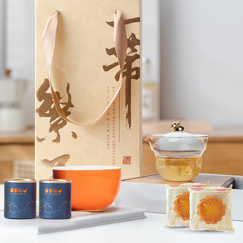 沏一杯茶中秋禮品一帶繁花-歸Z款茶具禮盒套裝