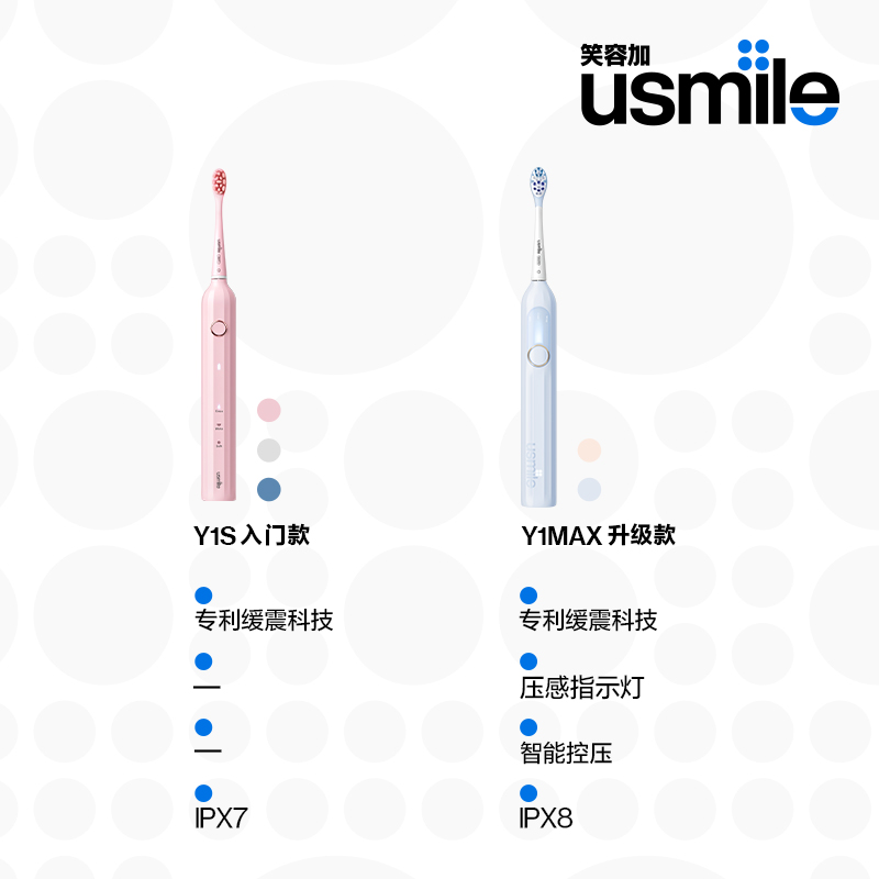usmile笑容加扫振式电动牙刷Y1MAX