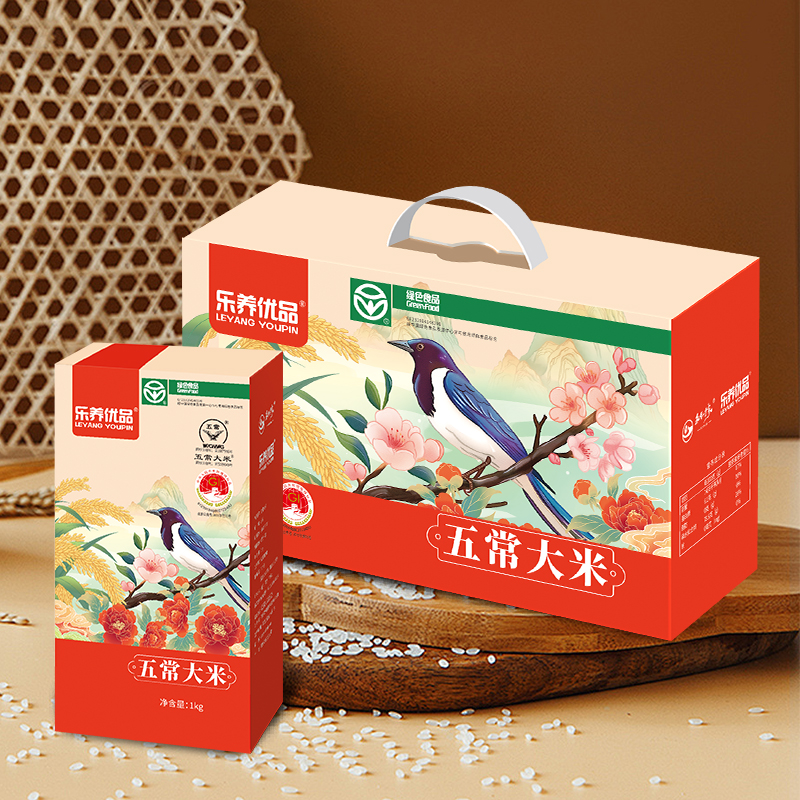 樂養(yǎng)優(yōu)品五常大米禮盒（喜鵲）5KG