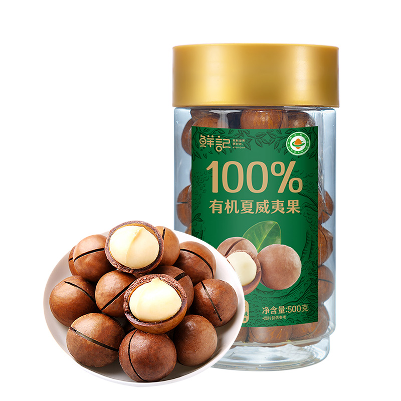 鲜记有机夏威夷果500g/罐