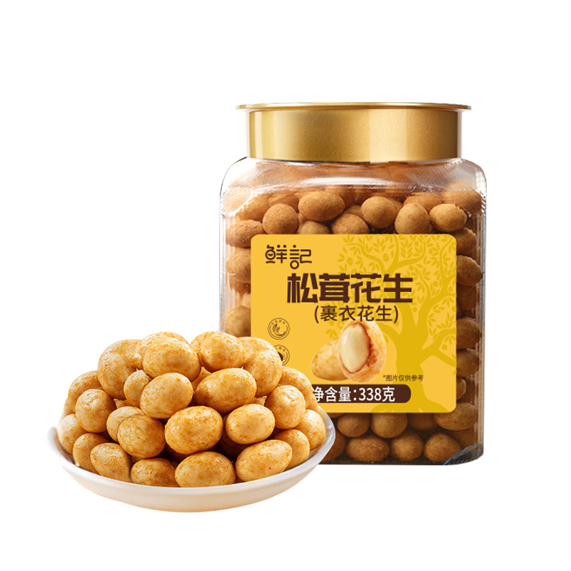 鮮記松茸花生338g（博士帽罐裝）