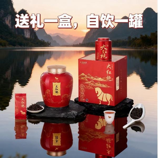 八馬巖骨花香·武夷巖茶·大紅袍+單罐真實在大紅袍300克