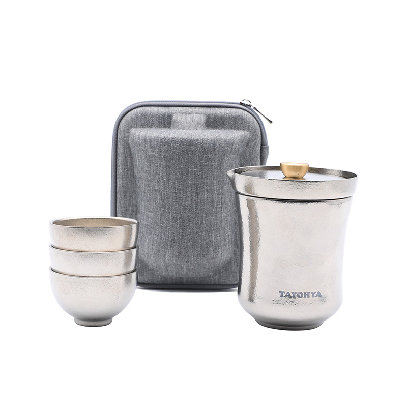 多样屋钛雅悠220ml旅行茶具组-钛本色