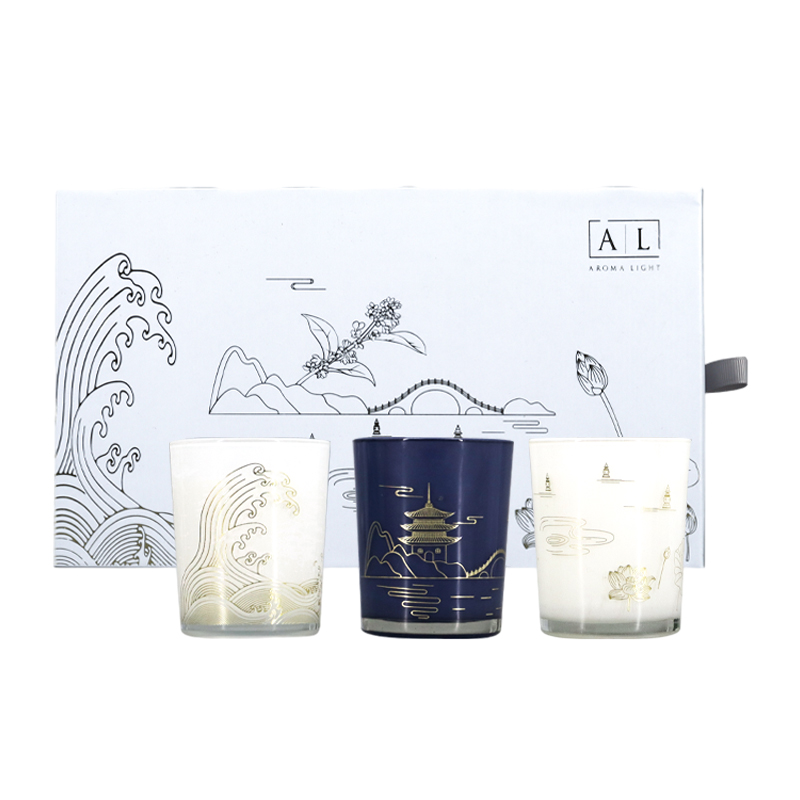 AromaLight杭州系列3PK香薰礼盒-灰色包装