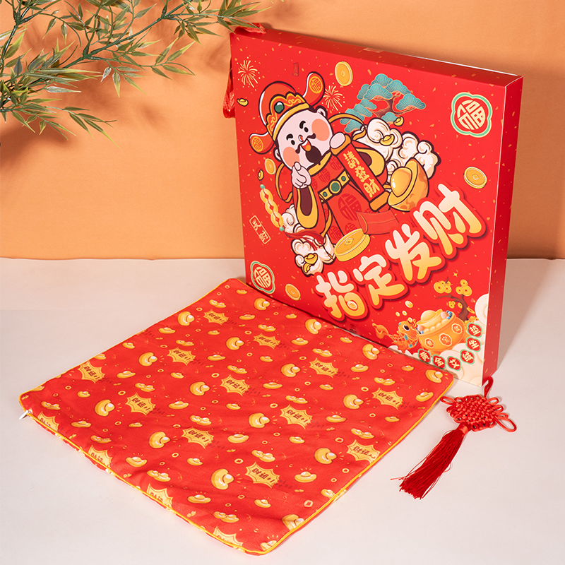 河南承夏指定發(fā)財(cái)錦鯉開運(yùn)艾絨坐墊