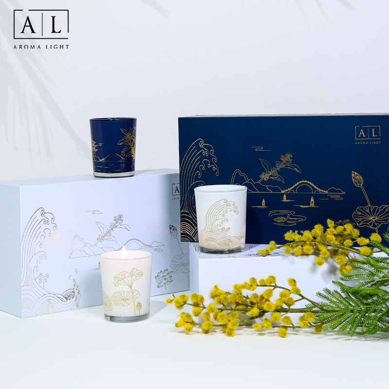 AromaLight杭州系列3PK香薰禮盒藏青色包裝