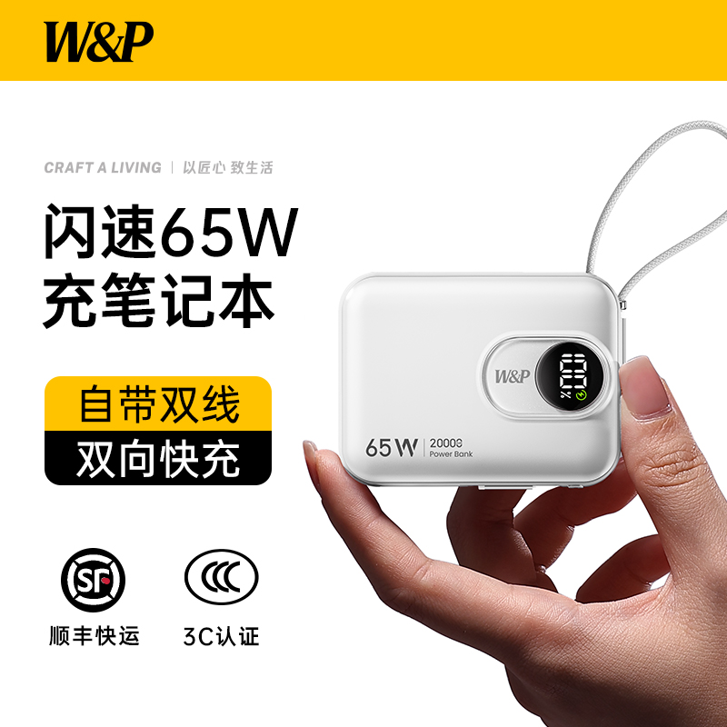 W&P充电类65W星河移动电源PC109